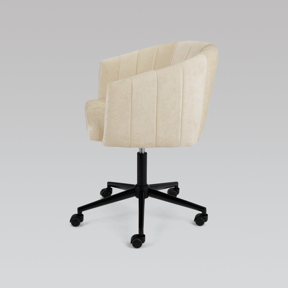 Lusita Office Chair GY-OC-810BK MUSTARD Velvet With Black Legs - comfortable seating for dining and office spaces | Image 1 | InSTYLE Home & Rugs