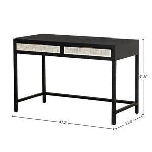Rattan Desk - functional desk for home offices | Image 3 | InSTYLE Home & Rugs