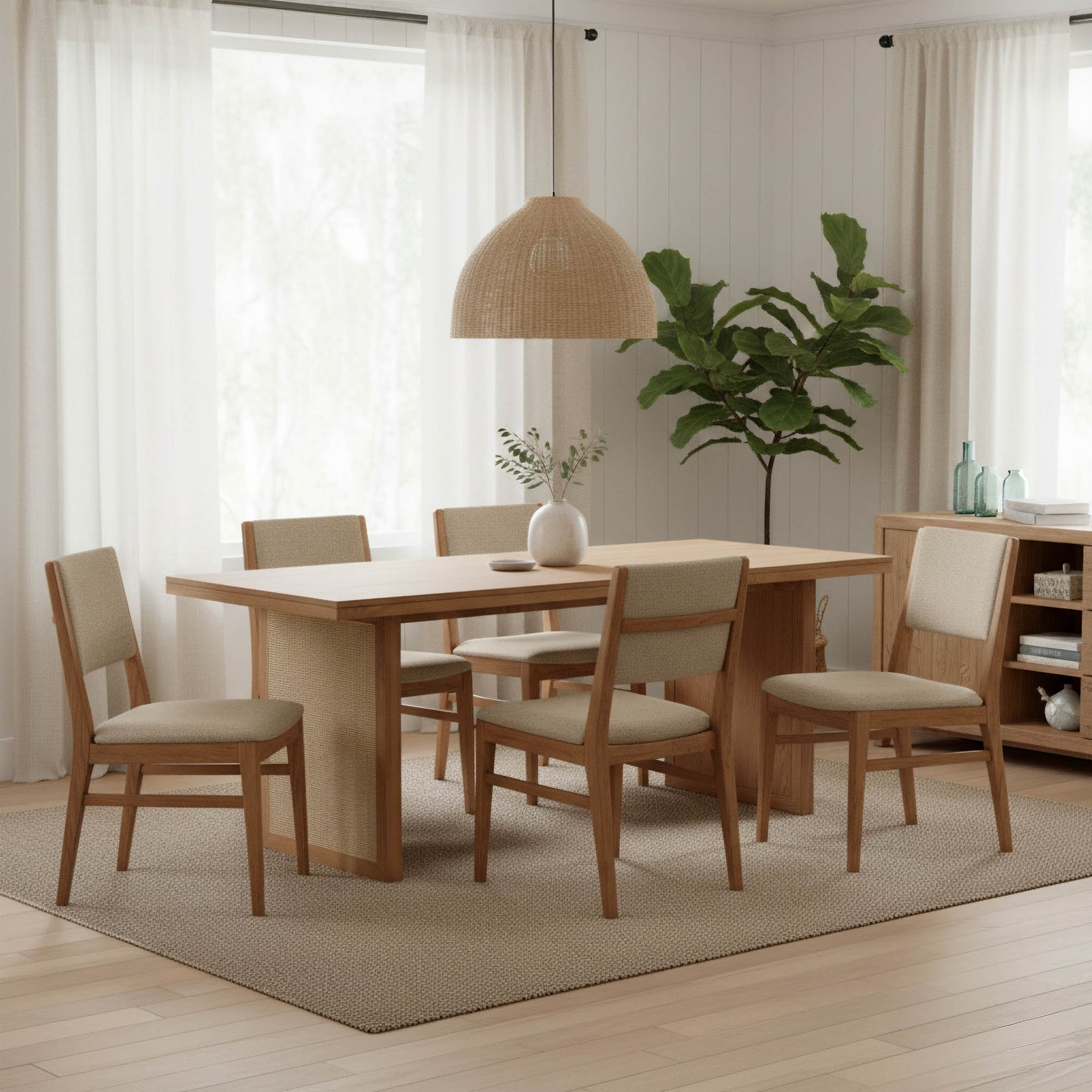 Rattan Dining Table - comfortable dining experience | Image 2 | InSTYLE Home & Rugs
