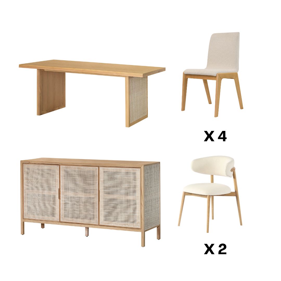 Rattan Dining Set 6 - stylish chairs for any table | Image 2 | InSTYLE Home & Rugs