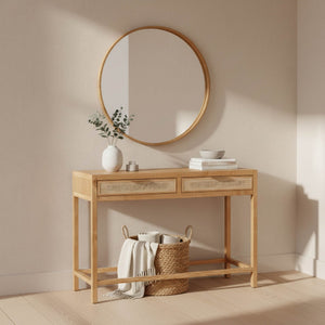 Rattan Console Table - slim tables for entryways | Image 2 | InSTYLE Home & Rugs