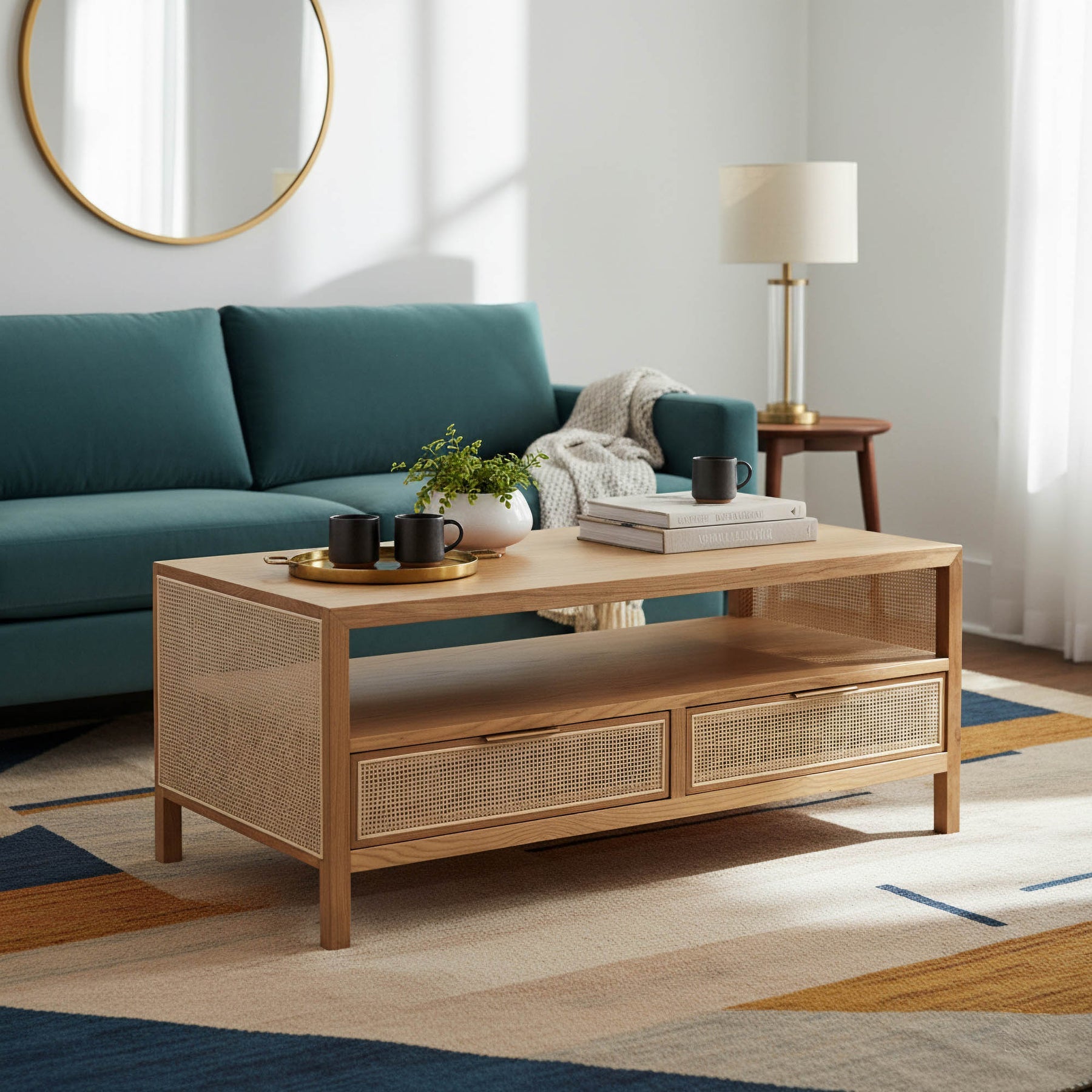 Rattan Coffee Table - stylish tables for living rooms | Image 2 | InSTYLE Home & Rugs