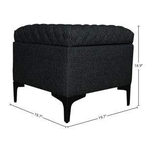 Reece Storage Ottoman - comfortable ottoman for any room | Image 2 | InSTYLE Home & Rugs