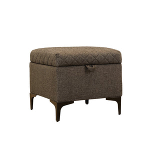 Reece Storage Ottoman - chic ottoman for living rooms | Image 1 | InSTYLE Home & Rugs