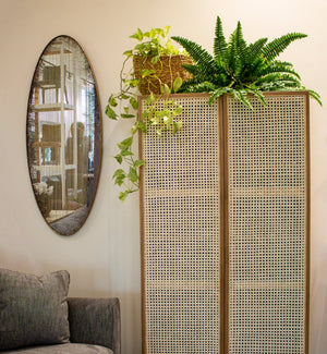 Greta Elipse Mirror - full-length mirror for creating the illusion of space and light | Image 3 | InSTYLE Home & Rugs