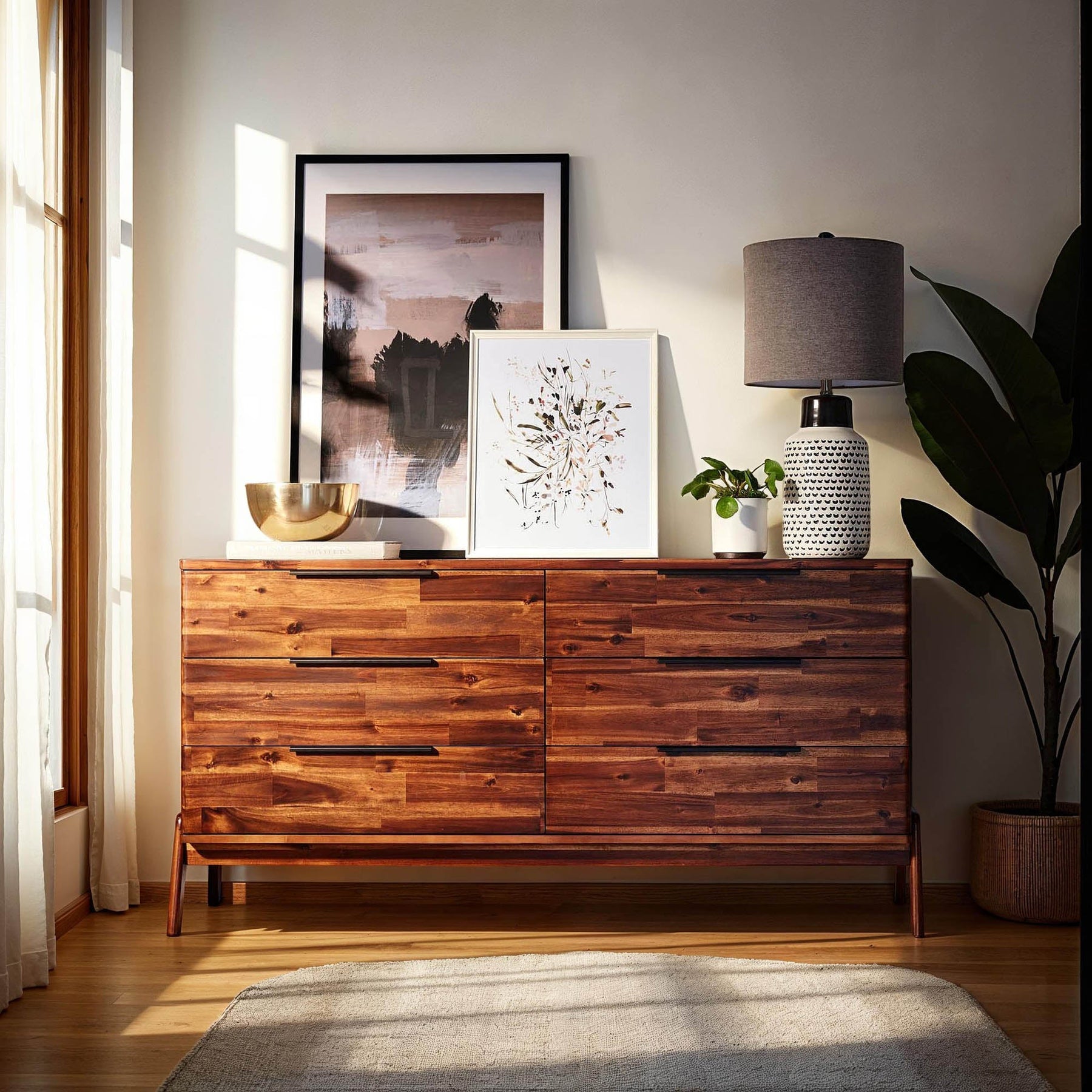 Remix 6 Drawer Dresser - sleek storage solutions for bedrooms | Image 2 | InSTYLE Home & Rugs