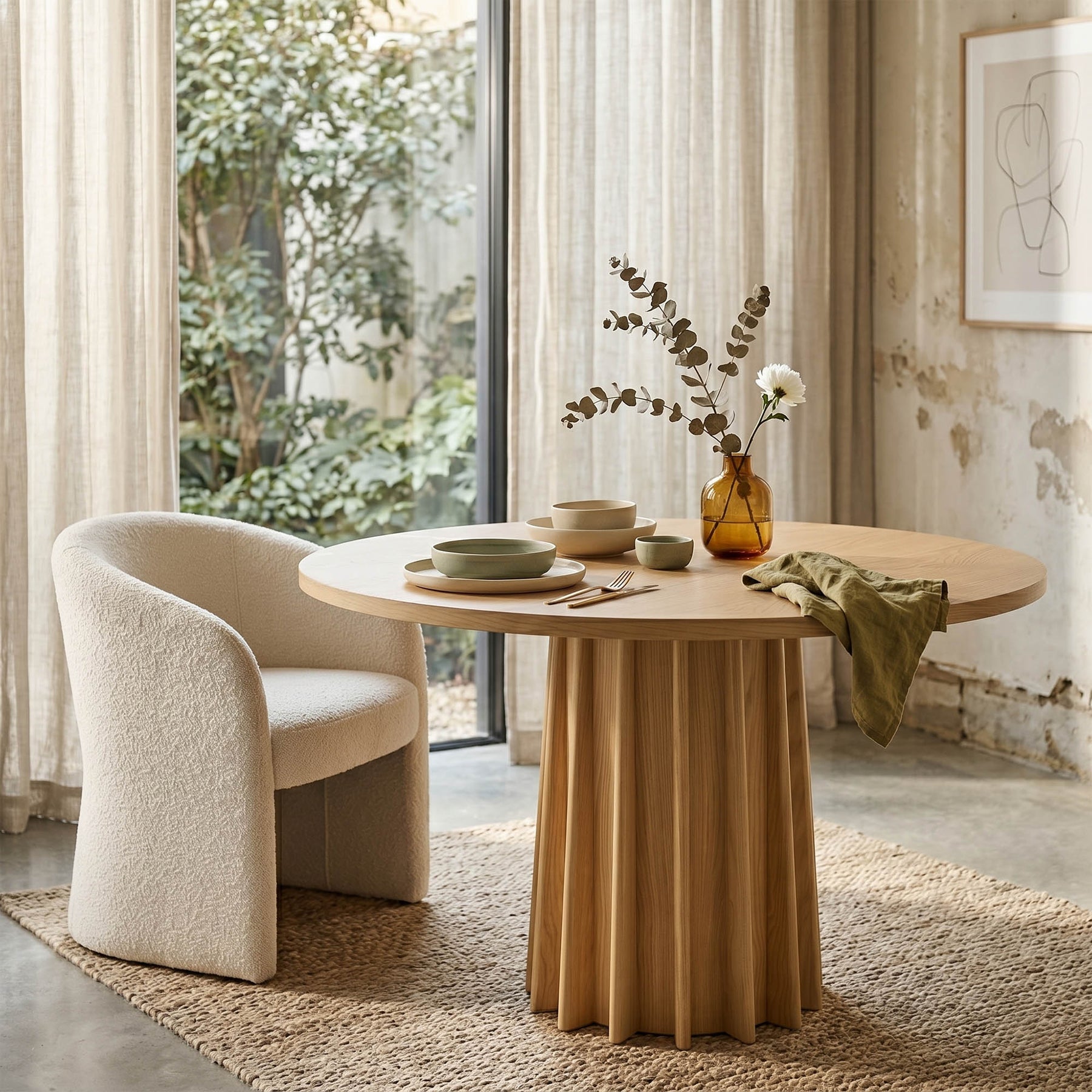 Sculpture Dining Table - elegant seating for dining areas | Image 2 | InSTYLE Home & Rugs