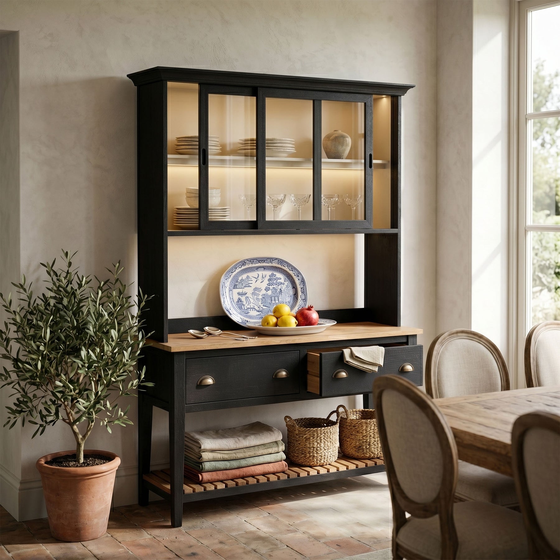 Napolitano Hutch & Sideboard - perfect for living room storage | Image 2 | InSTYLE Home & Rugs