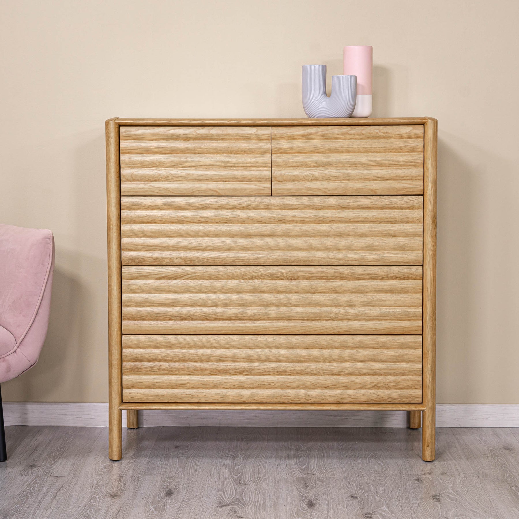 Runway 5 Drawer Chest - spacious drawer for organized storage in any room | Image 2 | InSTYLE Home & Rugs