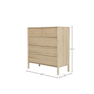 Runway 5 Drawer Chest - spacious drawer for organized storage in any room | Image 3 | InSTYLE Home & Rugs
