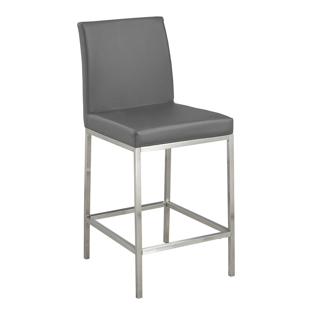 HAVANA Counter Chair GY649 S25 Black/ Brushed PU - modern bar stool with adjustable height for flexible seating | Image 1 | InSTYLE Home & Rugs