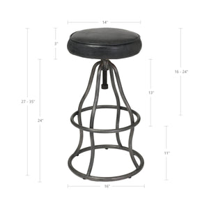 Bowie Stool - compact and stylish design | Image 2 | InSTYLE Home & Rugs