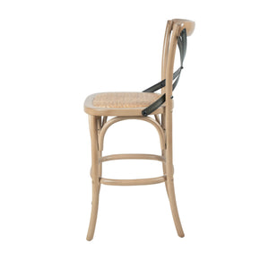 Cross Back Fixed Counter Stool - sleek stools for kitchen bars | Image 5 | InSTYLE Home & Rugs