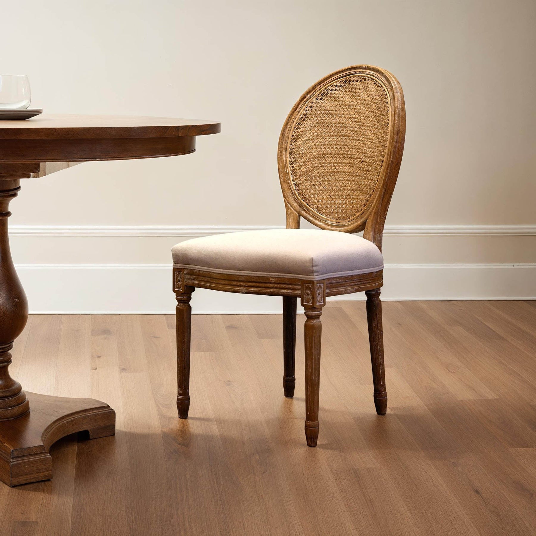 Napoleon Dining Chair w/ Cane Back - comfortable dining experience | Image 2 | InSTYLE Home & Rugs