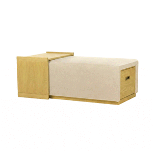 Elara Storage Ottoman - comfortable ottoman for any room | Image 4 | InSTYLE Home & Rugs