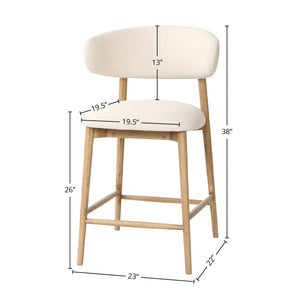 Milo Counter Stool - ergonomic design for comfort | Image 3 | InSTYLE Home & Rugs