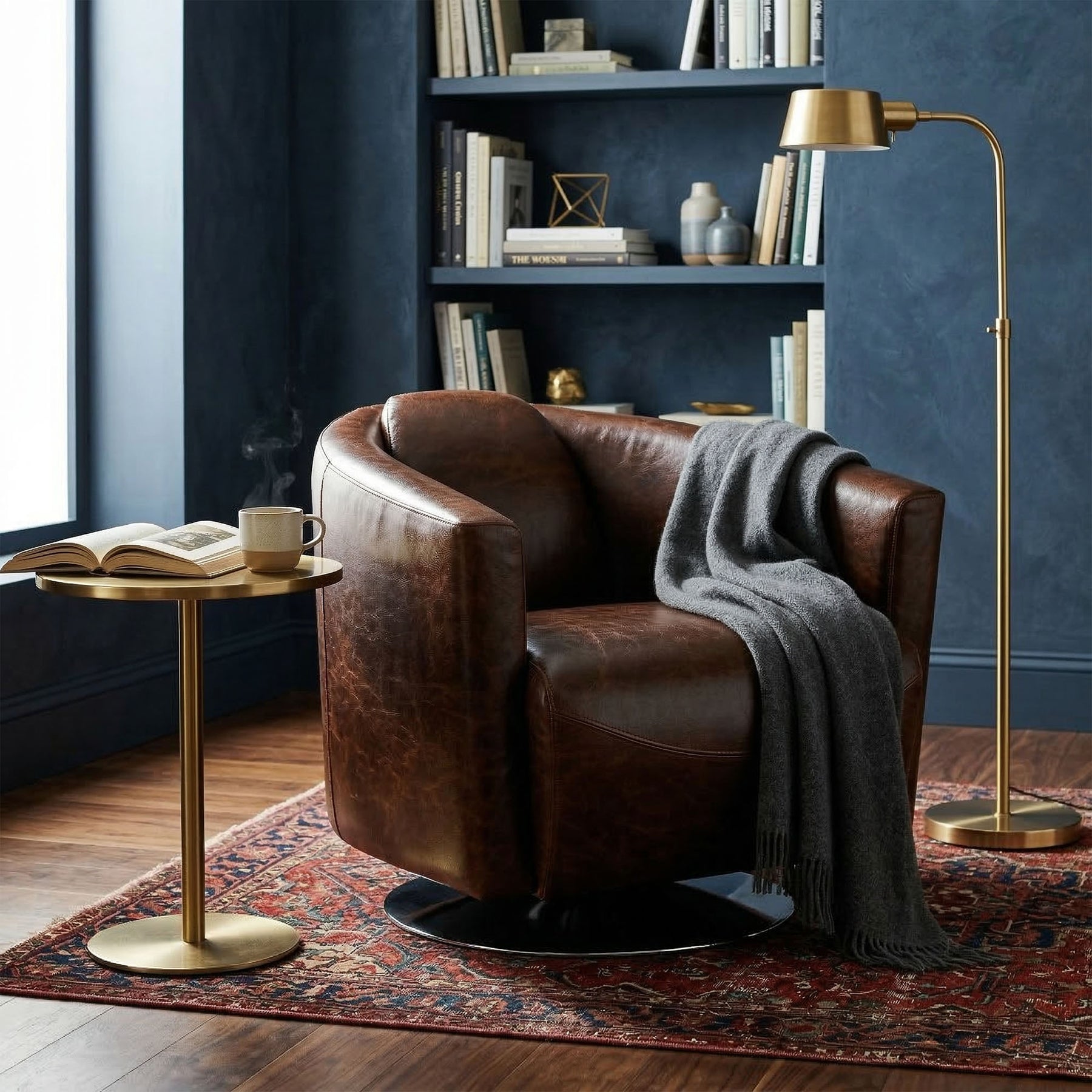 Lannister Swivel Club Chair - durable construction for long-lasting use | Image 2 | InSTYLE Home & Rugs
