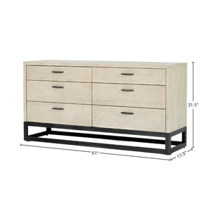 Starlight 6 Drawer Dresser - sleek storage solutions for bedrooms | Image 3 | InSTYLE Home & Rugs