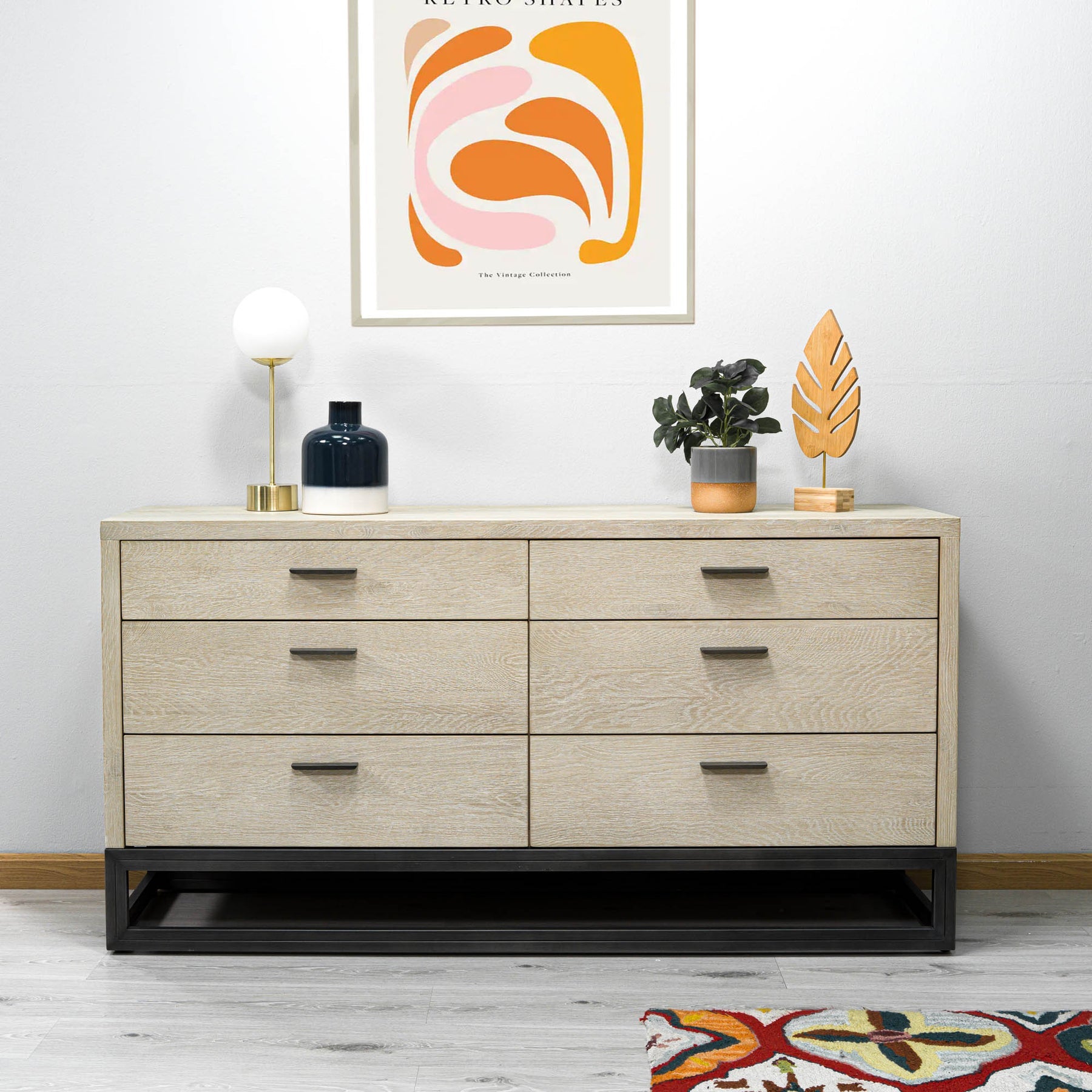 Starlight 6 Drawer Dresser - sleek storage solutions for bedrooms | Image 2 | InSTYLE Home & Rugs