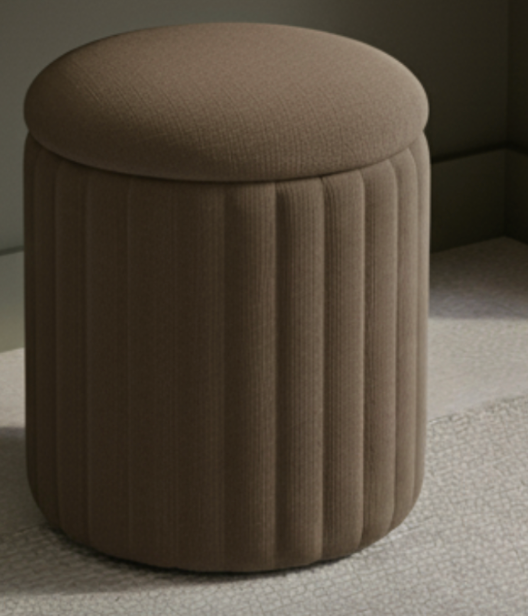 Channel Storage Ottoman Chocolate | InSTYLE Home & Rugs