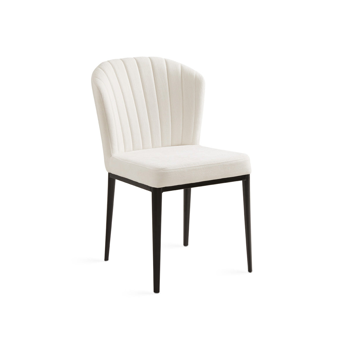 Shell Dining Chair GY-DC-A14BK Silex Ivory - stylish chairs for any table | Image 2 | InSTYLE Home & Rugs