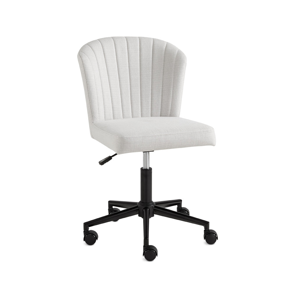 SHELL Office Chair Light Grey Linen - variety of styles from classic to contemporary | Image 1 | InSTYLE Home & Rugs