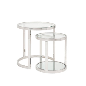 AVON Nesting End Table GY-ET-509 2pc Round Nesting Table - available in various materials and finishes | Image 1 | InSTYLE Home & Rugs