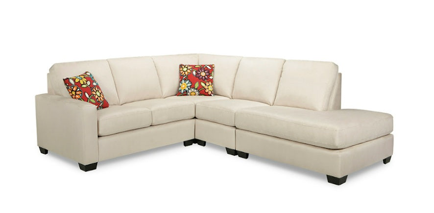 Superstyle Customizable 5002 3-Piece Left Arm Facing Sectional and Loveseat