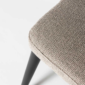 Tommy Stool — Charcoal Upholstered Stool with Black Steel Frame - charcoal upholstered stool on a black powder-coated steel frame | Image 12 | InSTYLE Home & Rugs