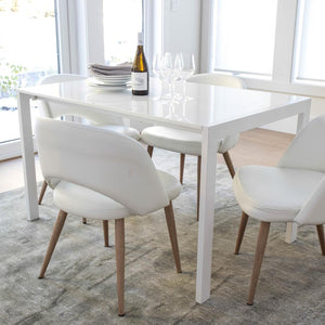 Turner Chair — PU Leather Dining Chair with Wood-Look Metal Base - pu leather dining chair with a wood-look metal base | Image 11 | InSTYLE Home & Rugs
