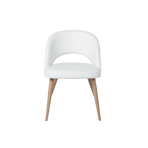 Turner Chair — PU Leather Dining Chair with Wood-Look Metal Base - pu leather dining chair with a wood-look metal base | Image 5 | InSTYLE Home & Rugs