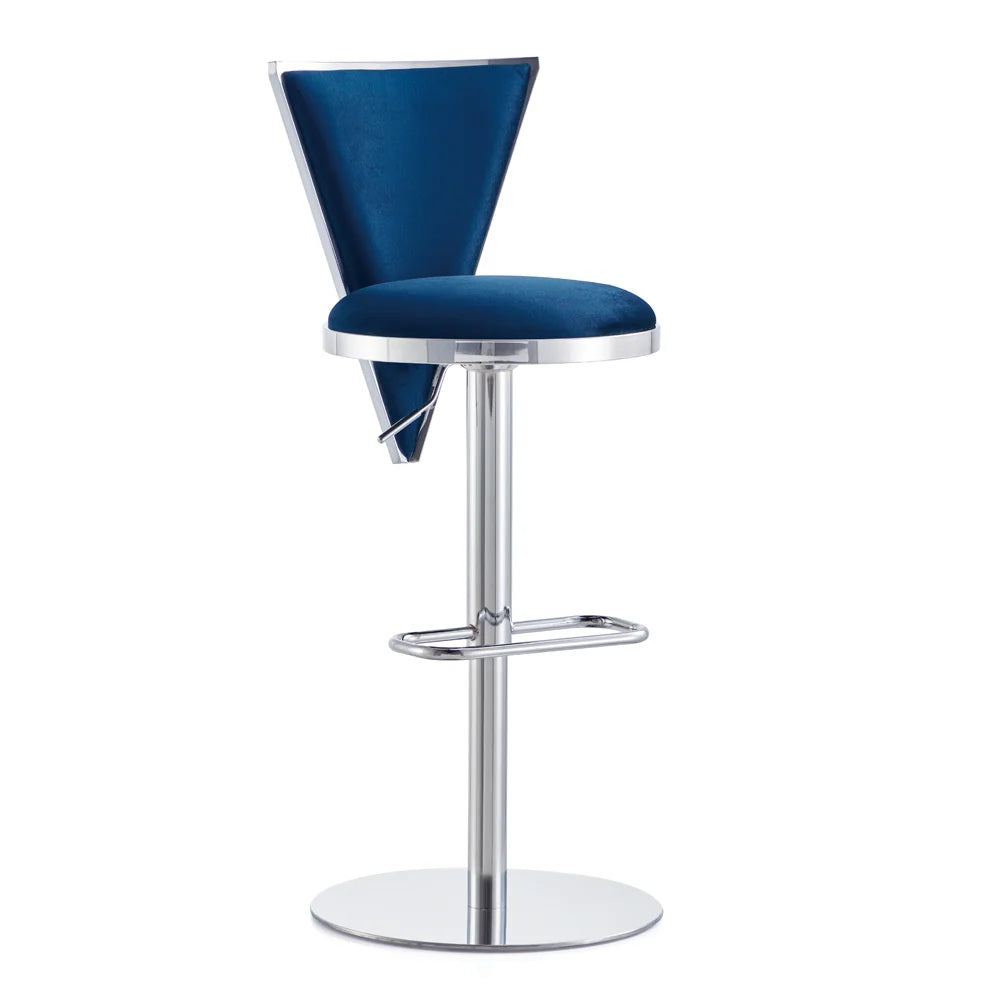 Turin Adjustable Bar Stool - sleek adjustable bar stool for home bars and kitchens | Image 1 | InSTYLE Home & Rugs