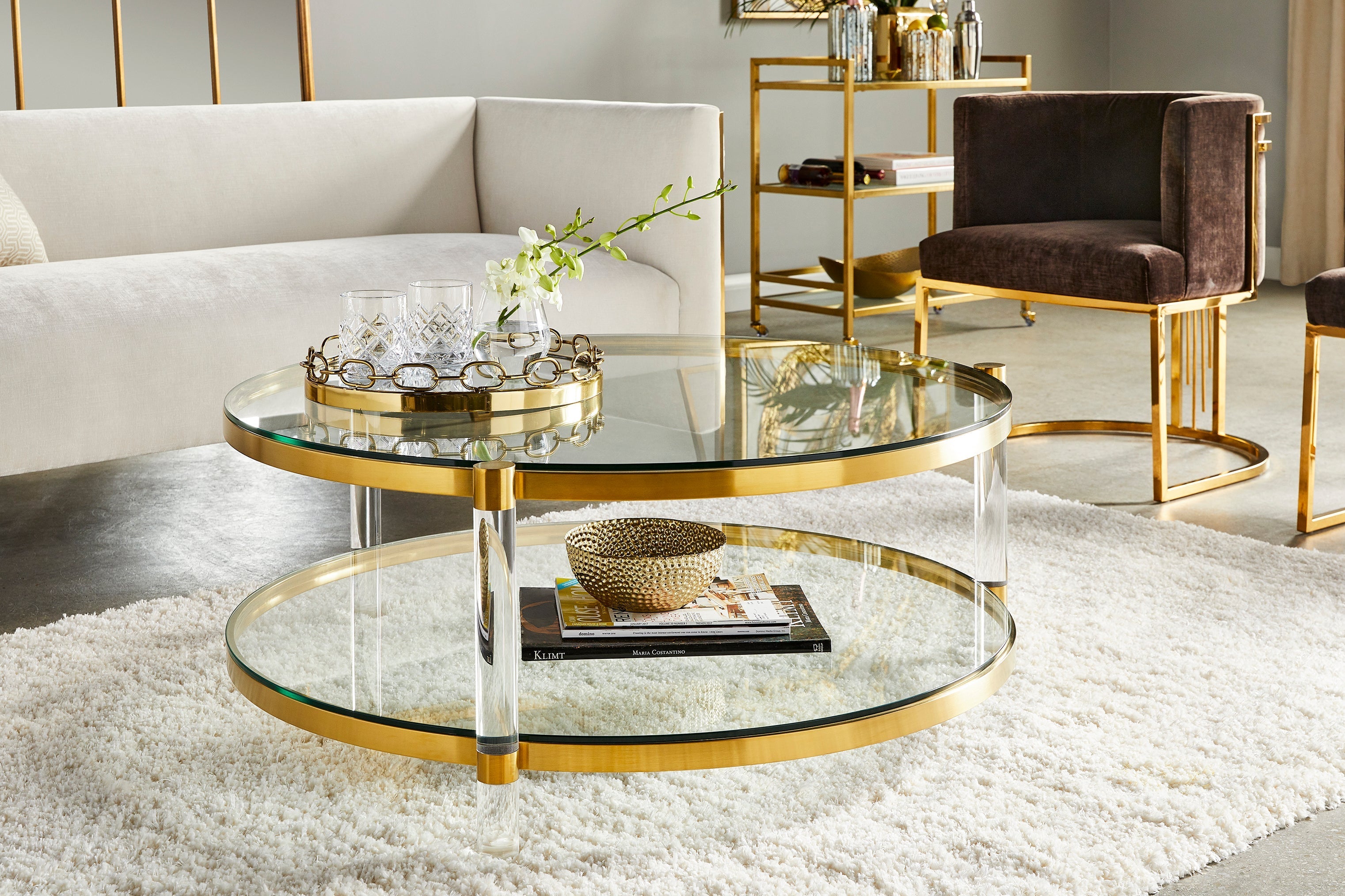 PALOMA Coffee Table GY-CT-001 SILVER 105x43 cm - available in various materials and finishes | Image 2 | InSTYLE Home & Rugs
