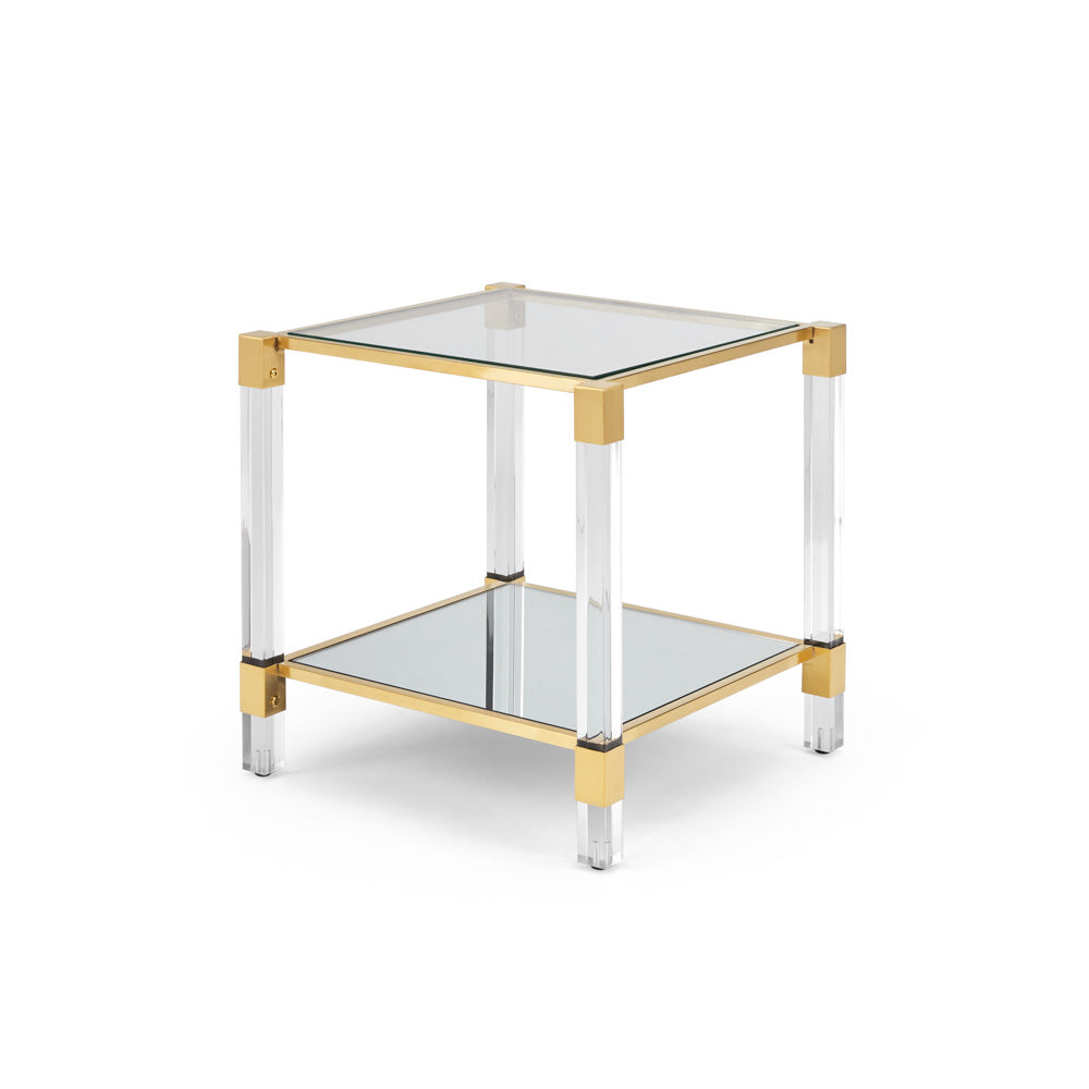 DUDLEY End Table GY-ET-9JJ-BG BRUSHED GOLD 50*50*53cm - accent tables for living rooms | Image 1 | InSTYLE Home & Rugs
