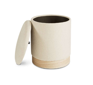 NORMAN STORAGE OTTOMAN GY-OT-231928 Taupe Boucle - perfect footrests with style | Image 2 | InSTYLE Home & Rugs