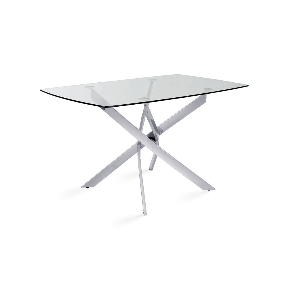 Victor GY93 Rectangle Glass Dining Table - stylish dining tables for gatherings | Image 2 | InSTYLE Home & Rugs