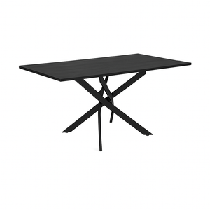 VICTOR Big BLACK ASH GY-DT-94B-BW Rectangle Dining Table - perfect for family meals | Image 1 | InSTYLE Home & Rugs