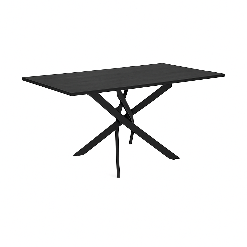 VICTOR Big BLACK ASH GY-DT-94B-BW Rectangle Dining Table - perfect for family meals | Image 2 | InSTYLE Home & Rugs
