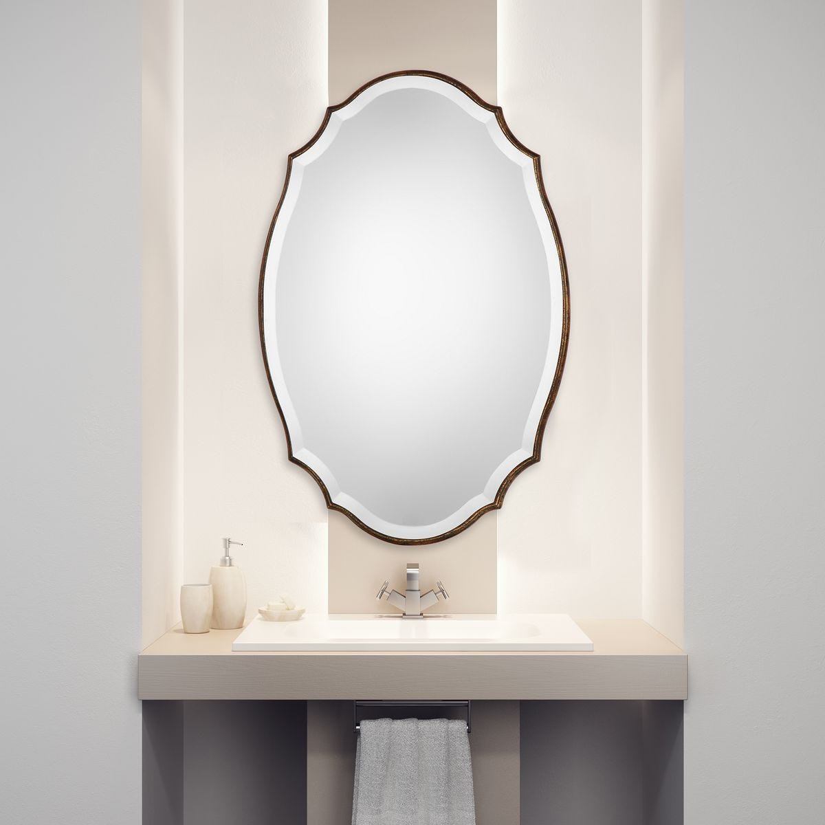 Mirror W00406 - available in various shapes, sizes, and frame styles | Image 1 | InSTYLE Home & Rugs