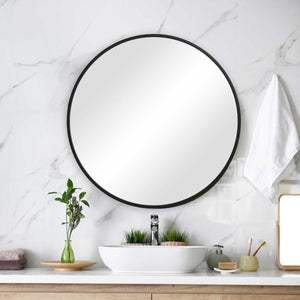 Mirror 37 x 37 (Round) - perfect for enhancing light and creating a sense of space | Image 8 | InSTYLE Home & Rugs