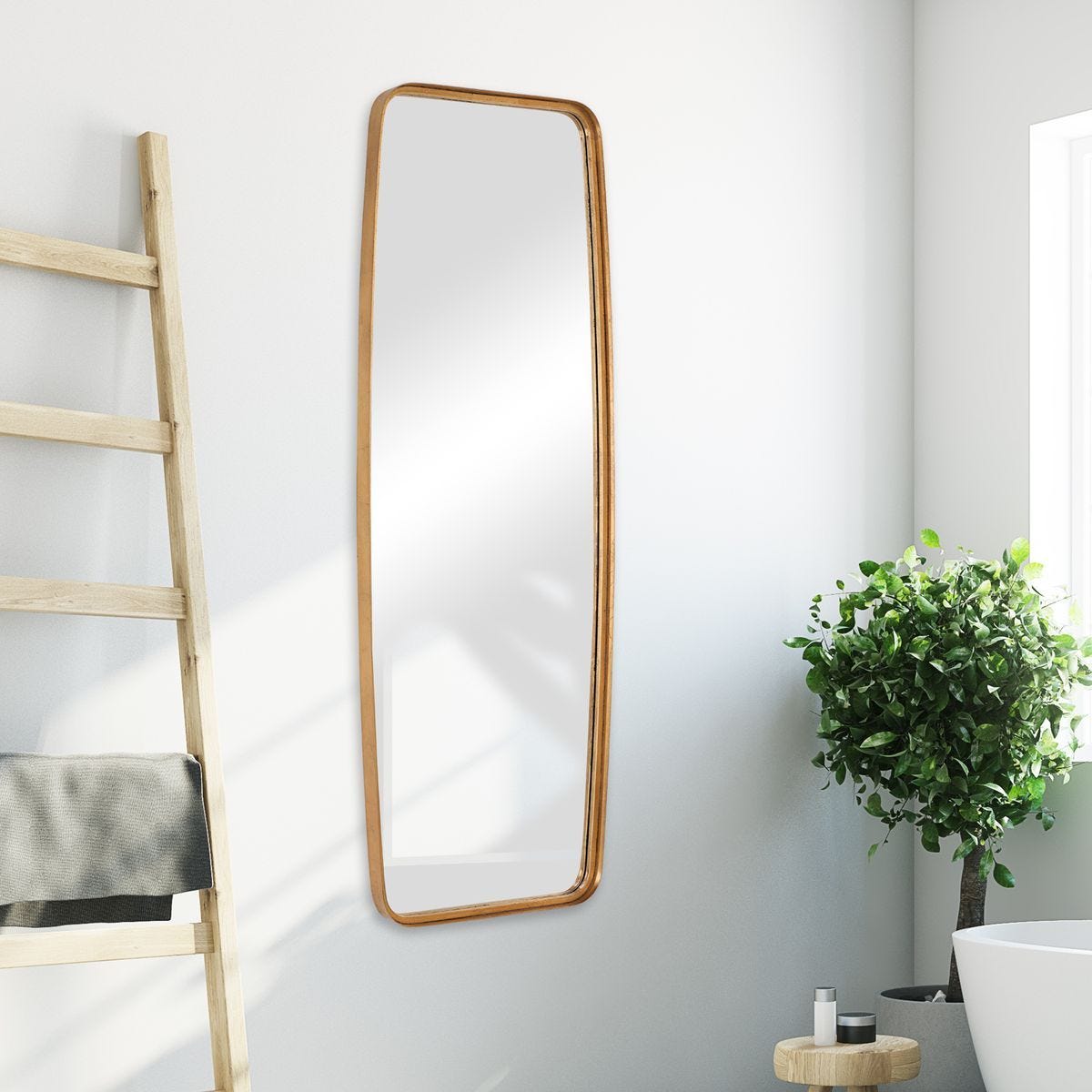 Mirror W00517 - perfect for enhancing light and creating a sense of space | Image 1 | InSTYLE Home & Rugs