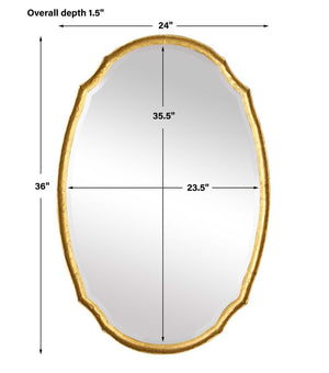 Mirror W00527 - perfect for enhancing light and creating a sense of space | Image 6 | InSTYLE Home & Rugs