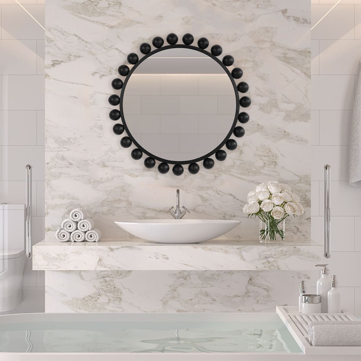 Mirror W00578 - elegant and functional accent pieces for any room | Image 1 | InSTYLE Home & Rugs