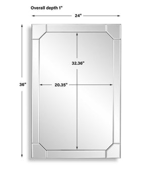 Mirror W00603 - perfect for enhancing light and creating a sense of space | Image 7 | InSTYLE Home & Rugs
