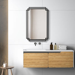 Mirror W00612 - perfect for enhancing light and creating a sense of space | Image 1 | InSTYLE Home & Rugs