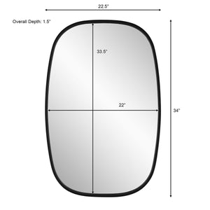Mirror W00616 - perfect for enhancing light and creating a sense of space | Image 6 | InSTYLE Home & Rugs
