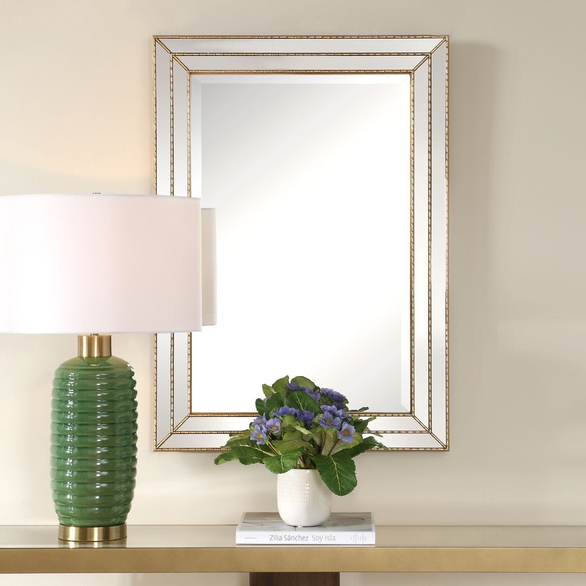 Mirror W00631 - perfect for enhancing light and creating a sense of space | Image 1 | InSTYLE Home & Rugs