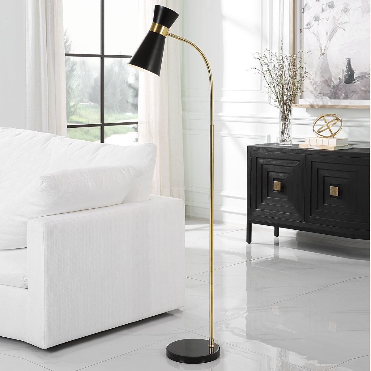 Floor Lamp W26122-1 - elegant lamps to enhance your room ambiance | Image 1 | InSTYLE Home & Rugs