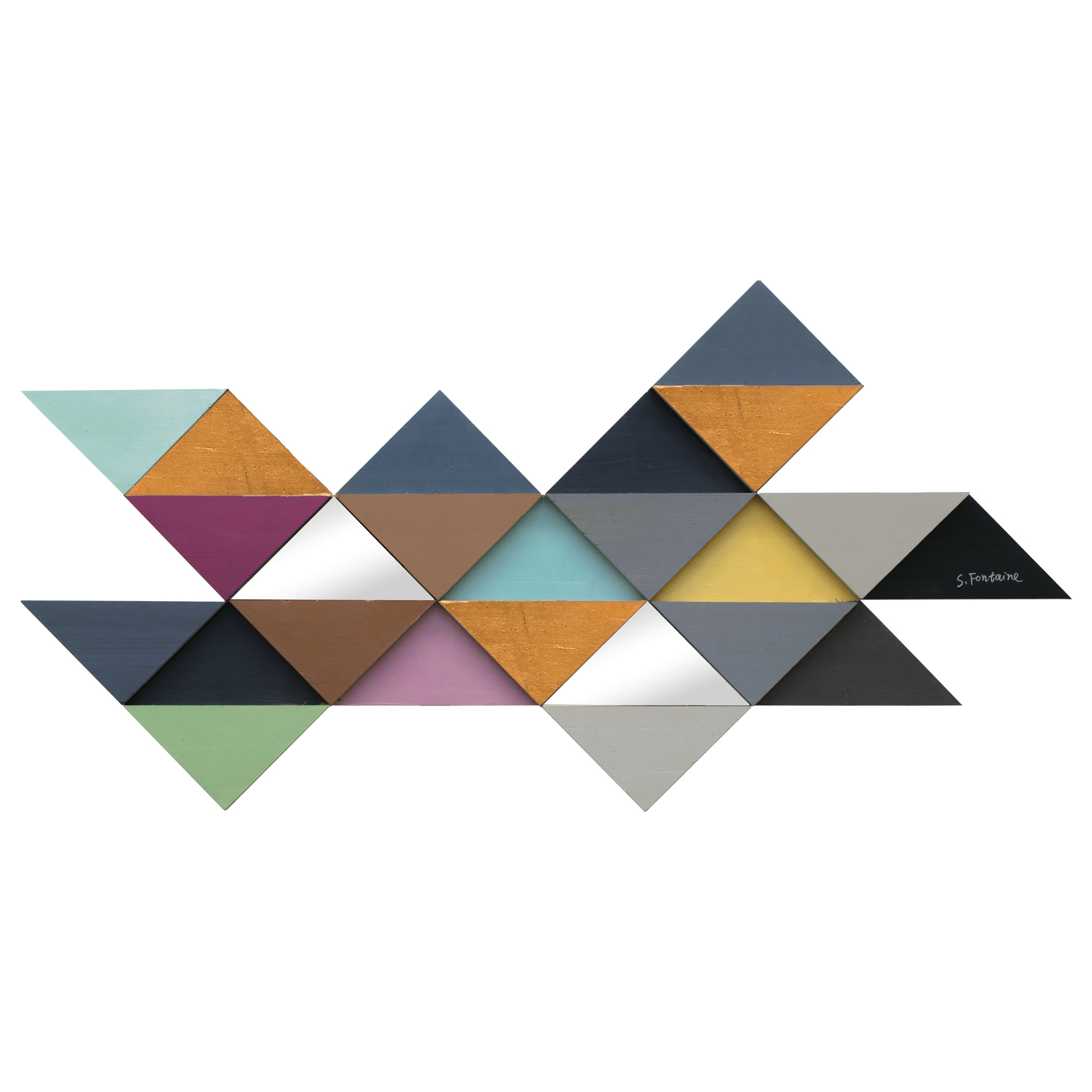 Tremulous Triangle - transform your walls with stylish wall decor | Image 1 | InSTYLE Home & Rugs