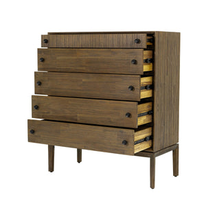 West 5 Drawer Chest - versatile drawer unit for office, bedroom, or living space | Image 4 | InSTYLE Home & Rugs